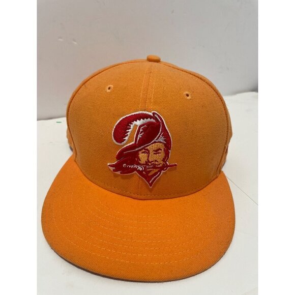 NEW ERA NFL 59 FIFTY TAMPA BAY BUCANEERS VINTAGE ORANGE CAP SIZE 7 1/5 - Picture 1 of 9